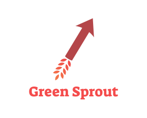 Rocket Arrow Grain logo