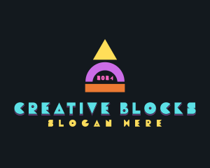 Child Toy Block logo design