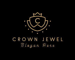 Crown Royalty Shield logo design