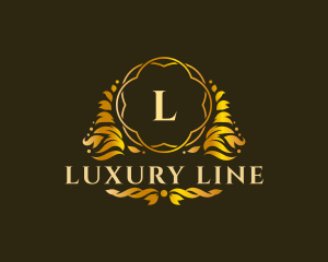 Luxurious Ornamental Leaf logo design