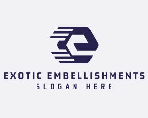 Modern Fast E logo design