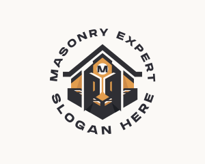 Masonry Bricklaying Construction logo design