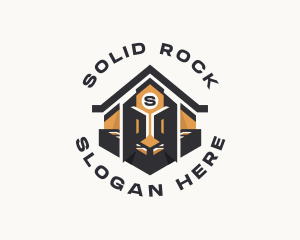 Masonry Bricklaying Construction logo design