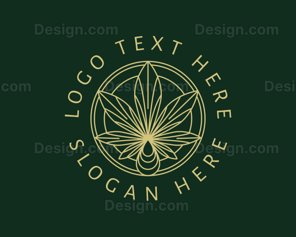 Hemp Leaf Oil Logo