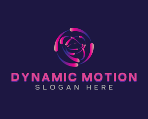 Motion Tech Vortex logo design