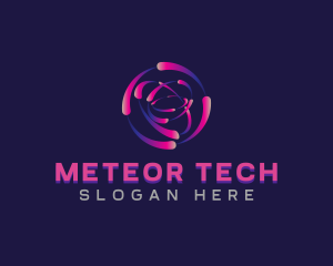 Motion Tech Vortex logo design