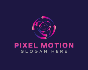 Motion Tech Vortex logo design