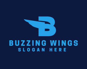 Eagle Wing Letter B logo design