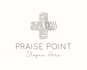 Fingerprint Cross Texture logo