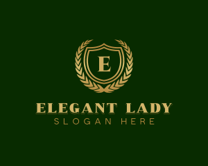 Luxury Crest Shield logo design