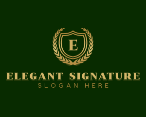 Luxury Crest Shield logo design