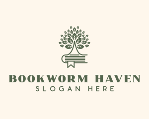 Book Tree Reading logo design