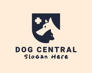 Dog Cat Veterinarian logo design