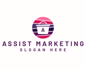 Market Shopping Basket logo design