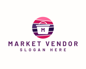 Market Shopping Basket logo design