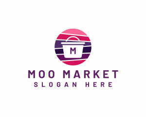 Market Shopping Basket logo design