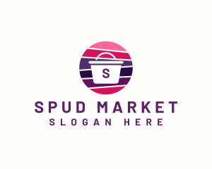 Market Shopping Basket logo design