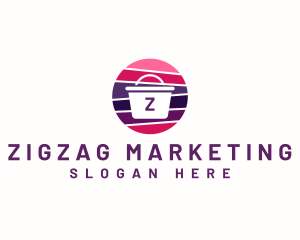 Market Shopping Basket logo design