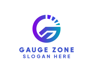 Speed Gauge Letter G  logo design