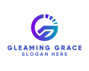 Speed Gauge Letter G  logo design