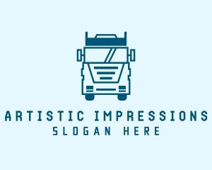 Freight Transportation Trucking logo design