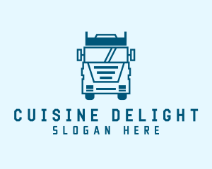 Freight Transportation Trucking logo design