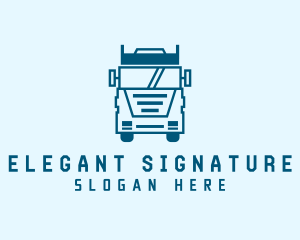 Freight Transportation Trucking logo design