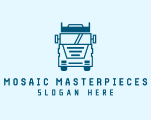 Freight Transportation Trucking logo design