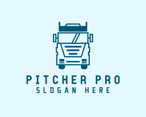 Freight Transportation Trucking logo design