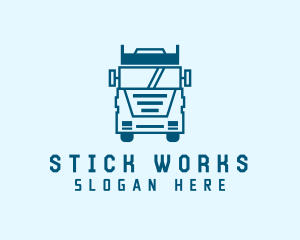 Freight Transportation Trucking logo design