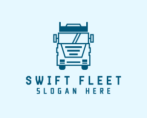 Freight Transportation Trucking logo design