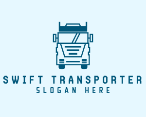 Freight Transportation Trucking logo design