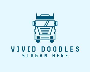 Freight Transportation Trucking logo design