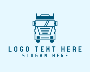 Truck - Freight Transportation Trucking logo design
