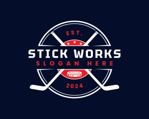 Hockey Tournament Varsity logo design