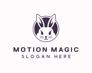 Pet Rabbit Animal logo design