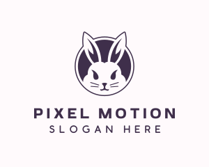 Pet Rabbit Animal logo design