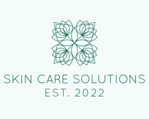 Flower Cosmetics Skin Care  logo design