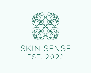 Flower Cosmetics Skin Care  logo design