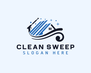 Cleaning Pressure Wash Refurbish logo design