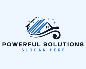 Cleaning Pressure Wash Refurbish logo design