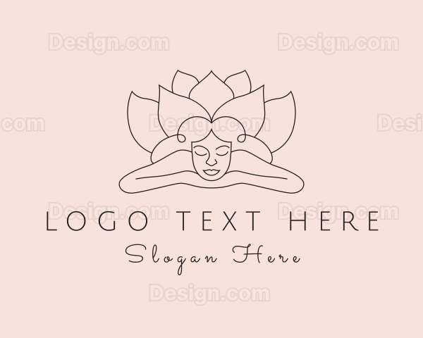 Wellness Lotus Lady Logo