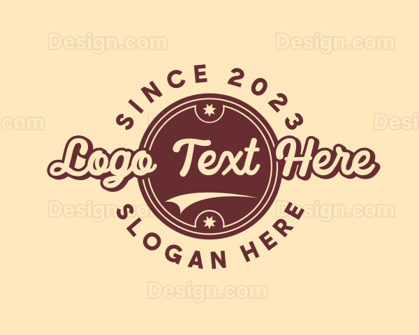 Cursive Retro Brand Logo