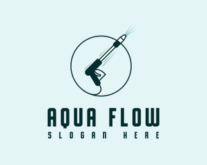 Simple Pressure Washer Business logo design