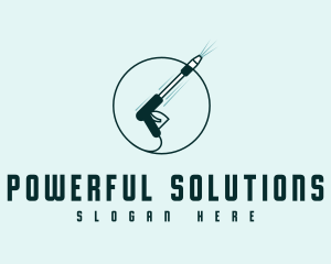 Simple Pressure Washer Business logo design