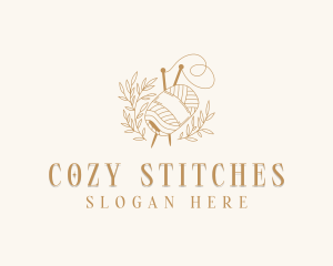 Weaving Crochet Yarn logo design