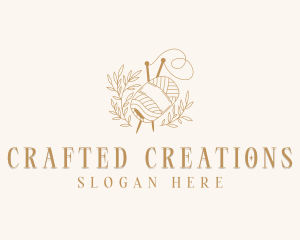 Weaving Crochet Yarn logo design