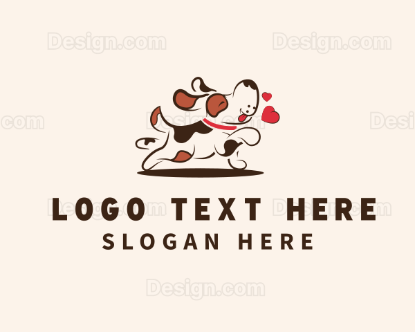 Playful Dog Puppy Logo