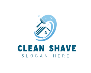 Cleaning Swoosh Housekeeping logo design