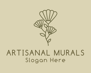 Minimalist Flower Garden logo design